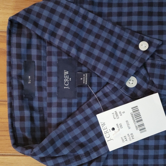J. Crew Cotton Gingham Button Down Shirt - Picture 2 of 4